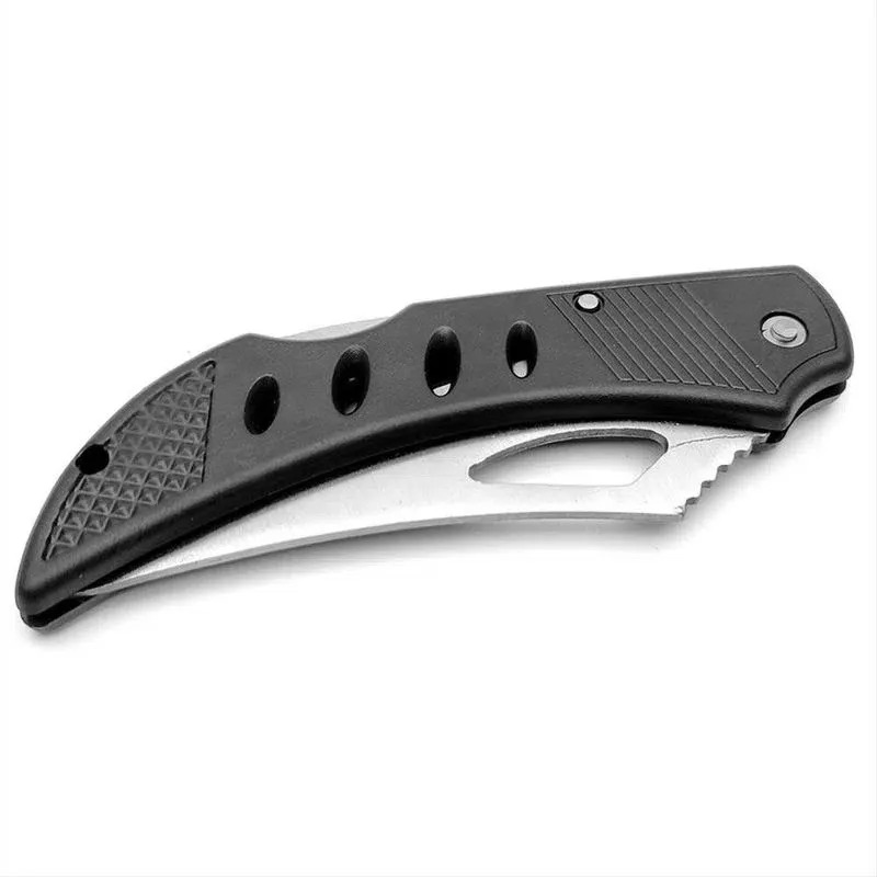 Miniatura 3 de Navaja Negra Plateada 4 Huecos Tactica E